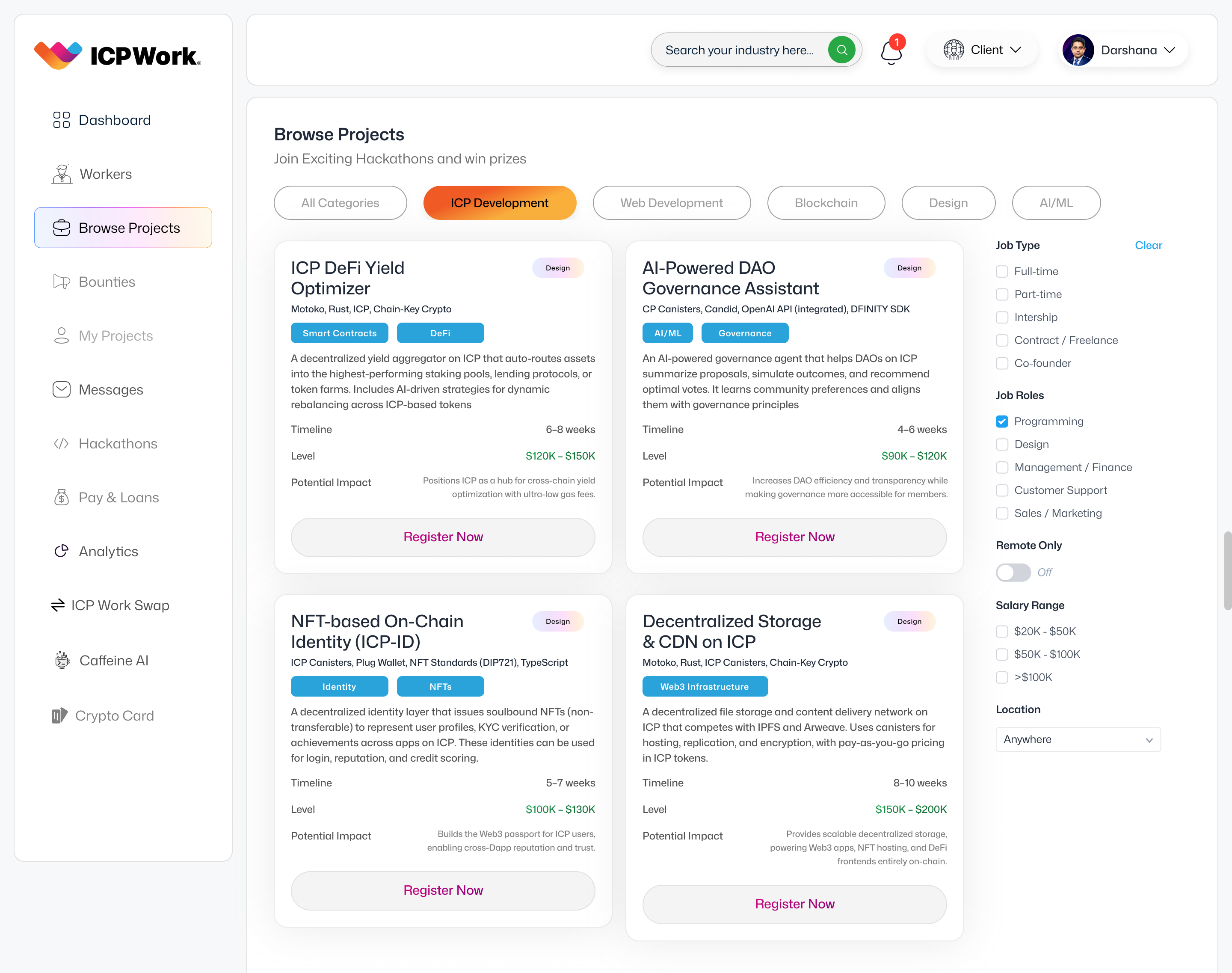 Browse Projects